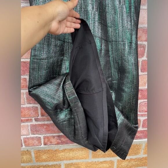 Jo No Fui emerald Metallic A-Line Shift Dress size 42/8 - Picture 6 of 13
